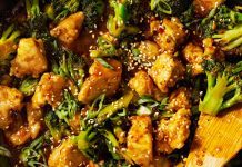 Posni tofu sa susamom i brokolijem Posni tofu sa susamom i brokolijem