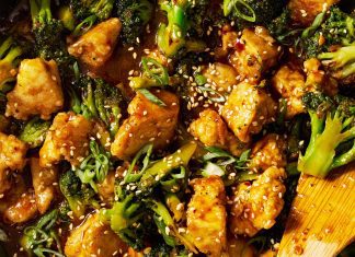 Posni tofu sa susamom i brokolijem Posni tofu sa susamom i brokolijem