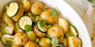 Posna salata od tikvica i krompira Posna salata od tikvica i krompira