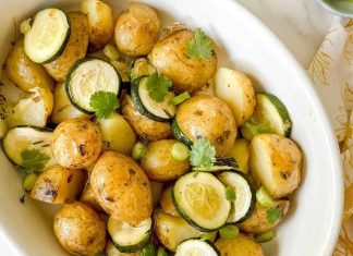 Posna salata od tikvica i krompira Posna salata od tikvica i krompira