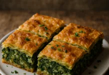 Posna pita sa spanaćem i pirinčem Posna pita sa spanaćem i pirinčem
