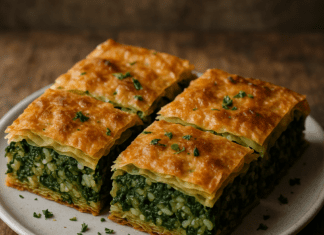 Posna pita sa spanaćem i pirinčem Posna pita sa spanaćem i pirinčem