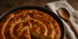 Posna pita sa krompirom i lukom Posna pita sa krompirom i lukom