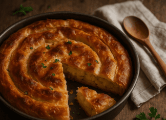 Posna pita sa krompirom i lukom Posna pita sa krompirom i lukom