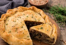 Posna pita sa pečurkama i heljdom Posna pita sa pečurkama i heljdom
