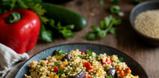 Posna salata od prosa i pečenog povrća Posna salata od prosa i pečenog povrća