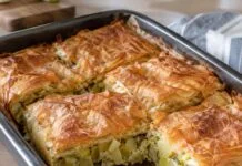 Posna pita sa krompirom i prazilukom Posna pita sa krompirom i prazilukom
