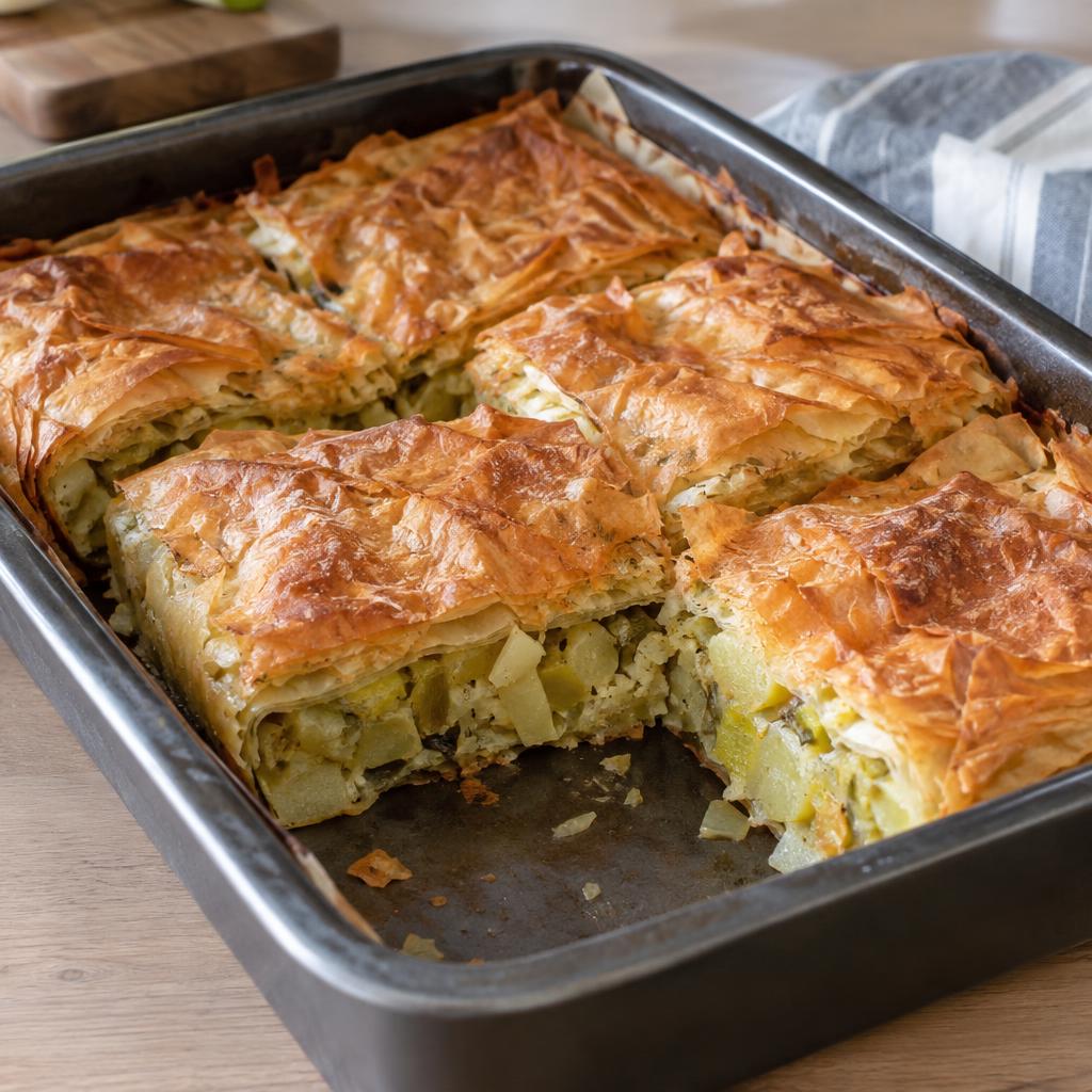 Posna pita sa krompirom i prazilukom